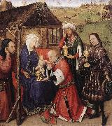 DARET, Jacques Altarpiece of the Virgin dfdsg oil painting on canvas